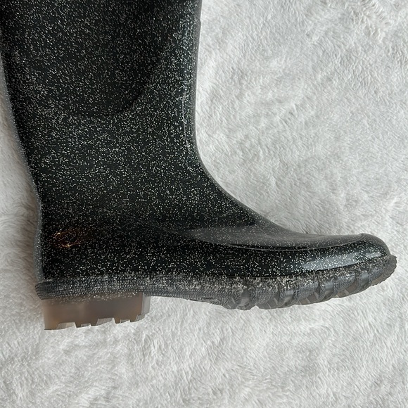 2 for $40💖 Women’s Size 41 Silver Grey Rubber Rain Boots (fits Size 9.5 to 10) - Picture 7 of 8
